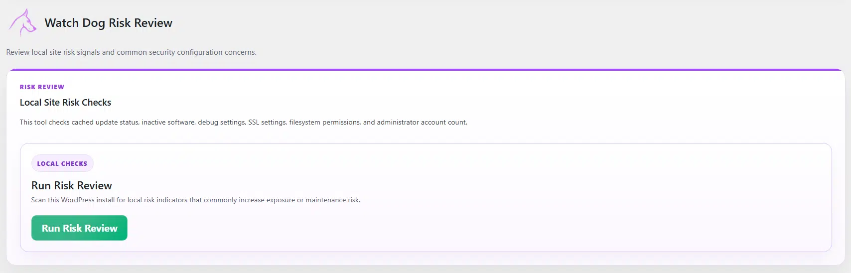 Guard Dog Security Plugin 21 Risk Review