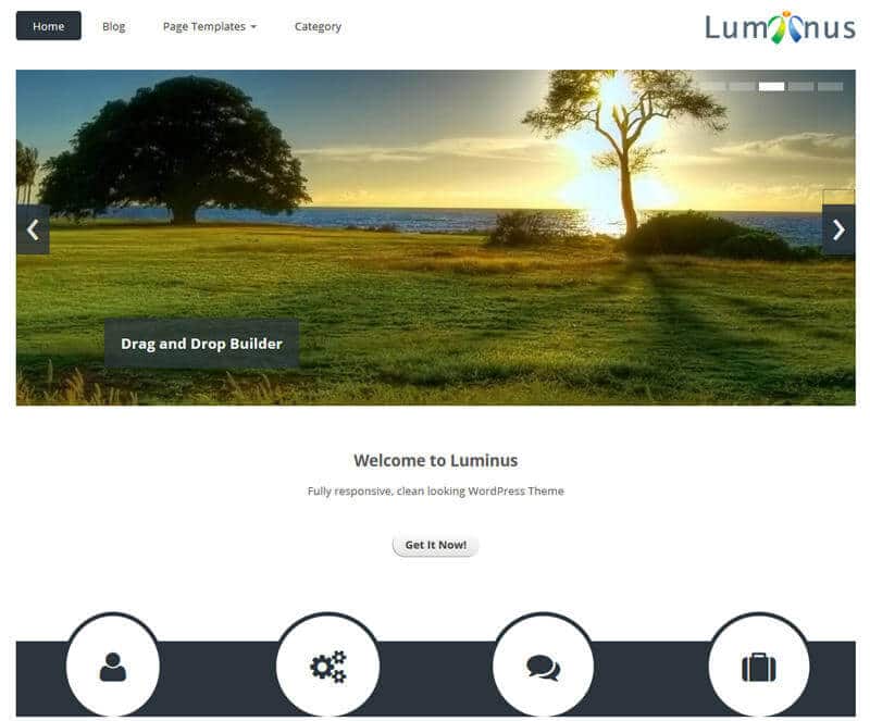 Top 10 WordPress Themes Available For Free 8 Luminus