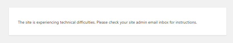 How to Fix the WordPress Error “The site is experiencing technical difficulties” 1 How To Fix The WordPress Error “the Site Is Experiencing Technical Difficulties”