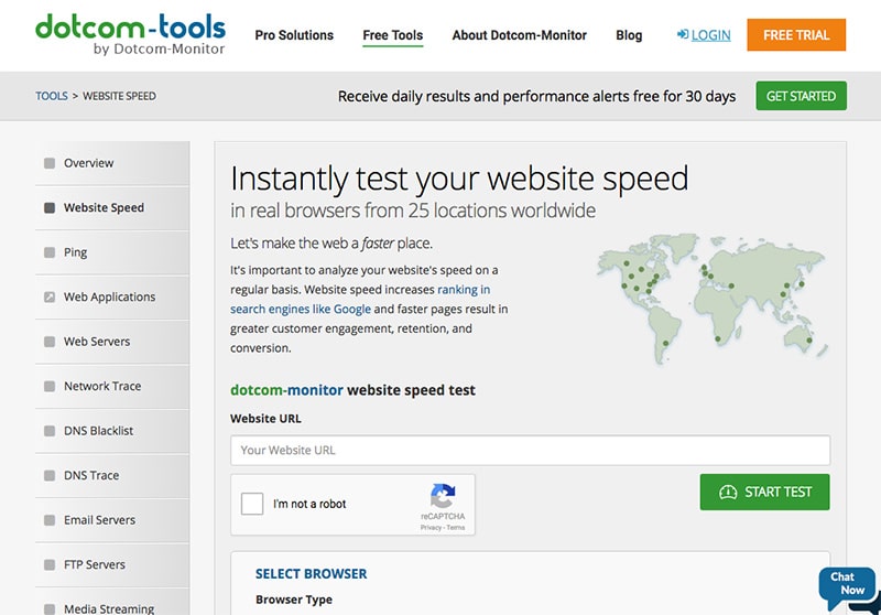 9 Free Website Speed Testing Tools 3 dotcom tools