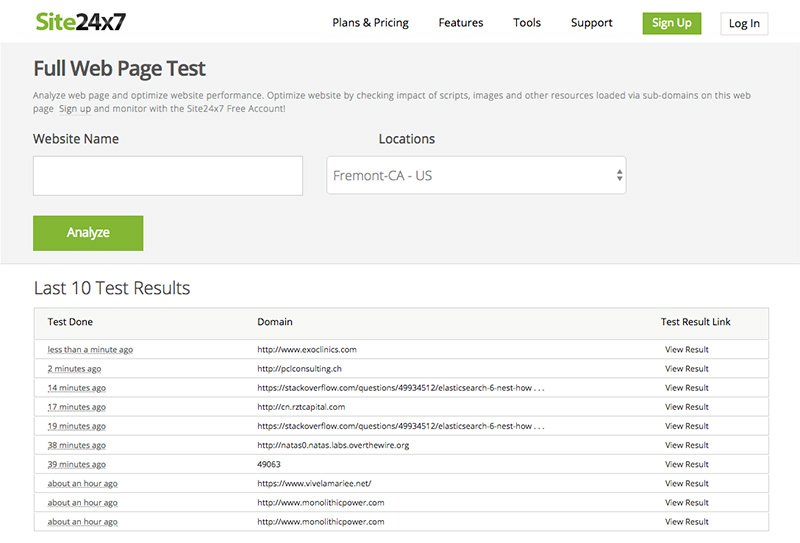 9 Free Website Speed Testing Tools 4 site247