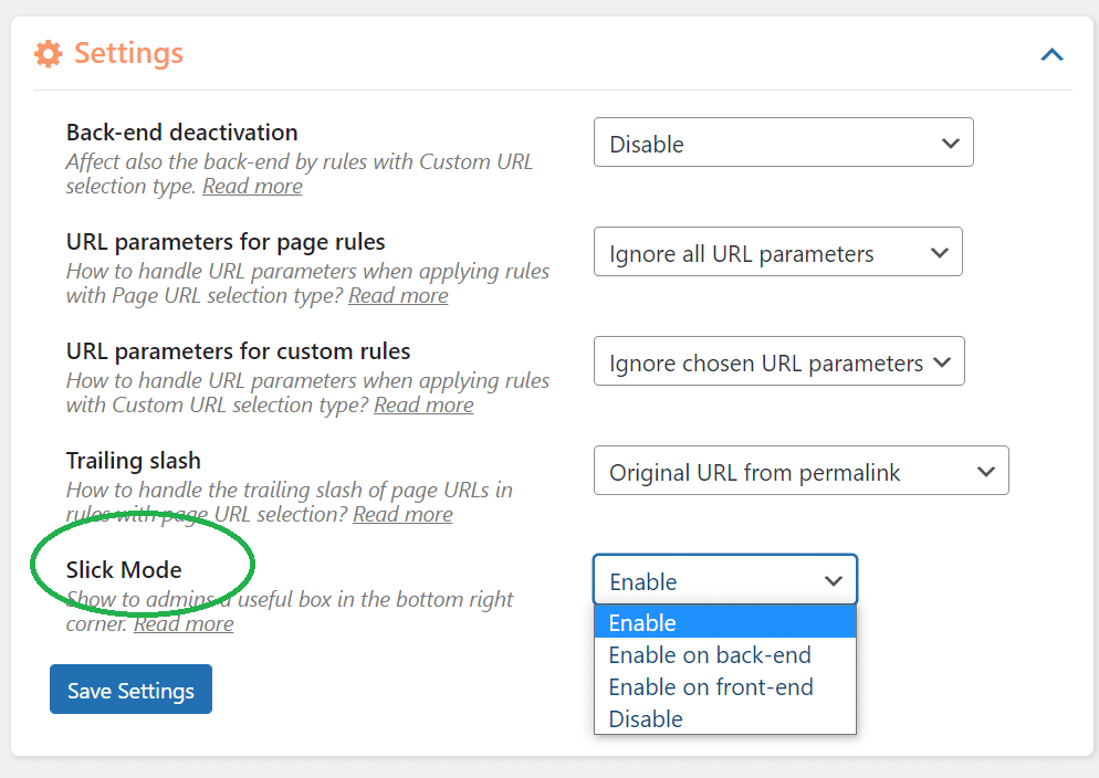 Selectively Load WordPress Plugins Slick Mode