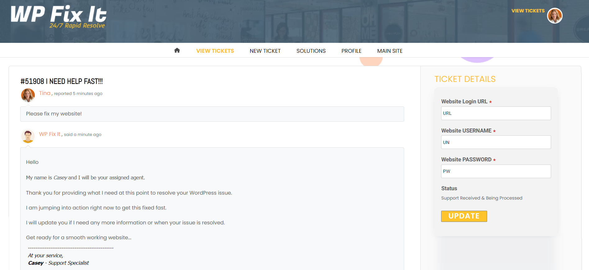 Fast WordPress Support