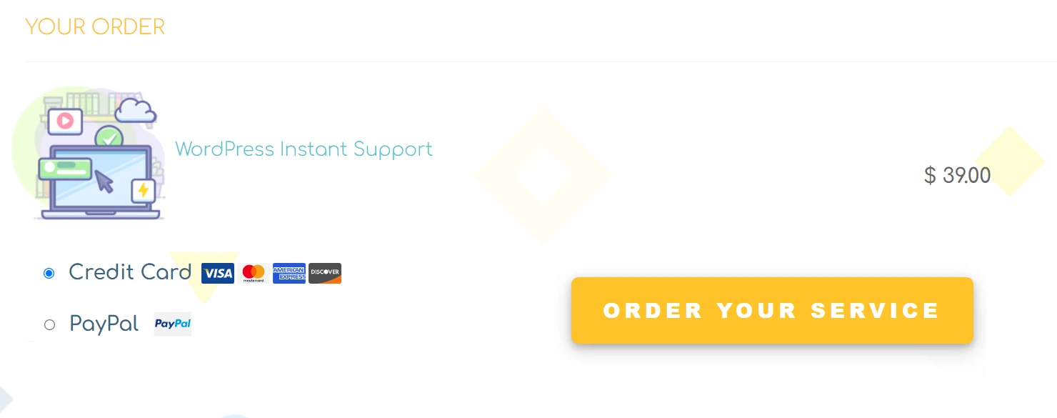 WordPress General Support Order