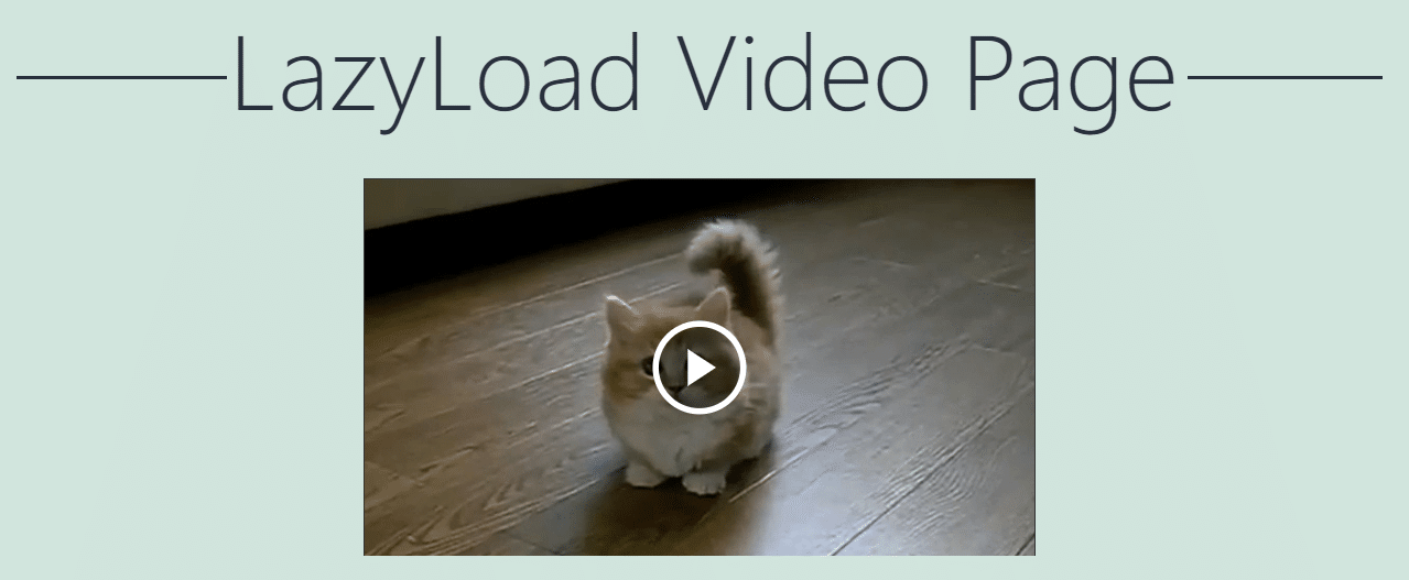 Lazy Load Video on WordPress Lazy Load Video on WordPress