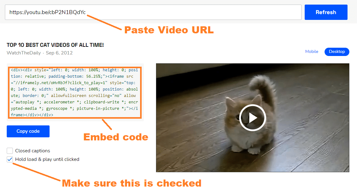 Lazy Load for Videos Lazy Load Video on WordPress