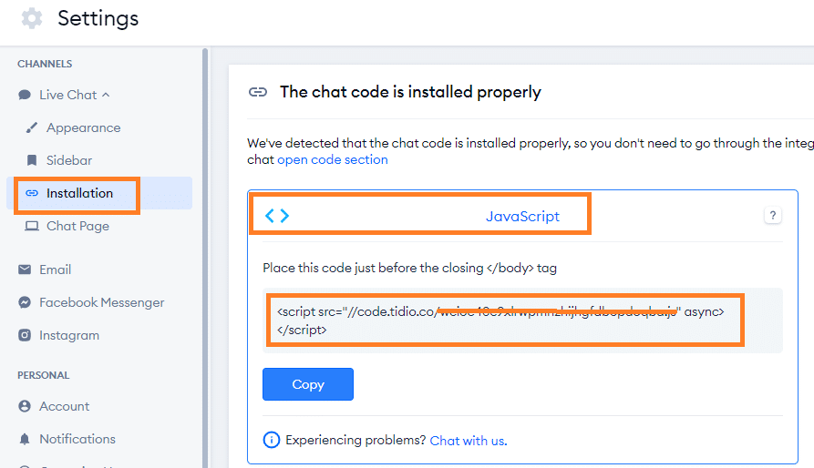 Tidio Chat API WordPress Code Snippets Tidio Chat API WordPress Code Snippets