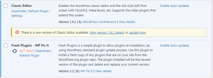 Force Reinstall WordPress Plugins
