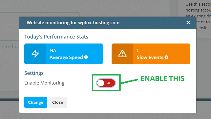 WordPress Hosting Website Monitoring