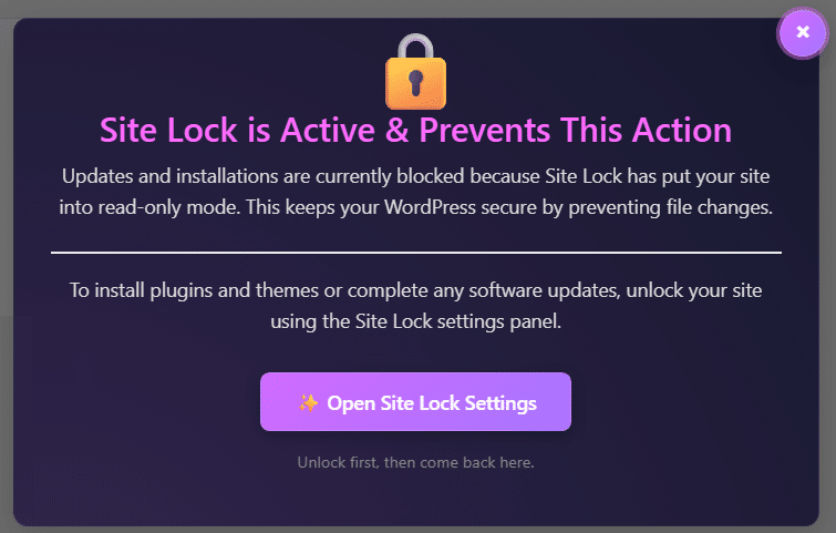 Site Lock