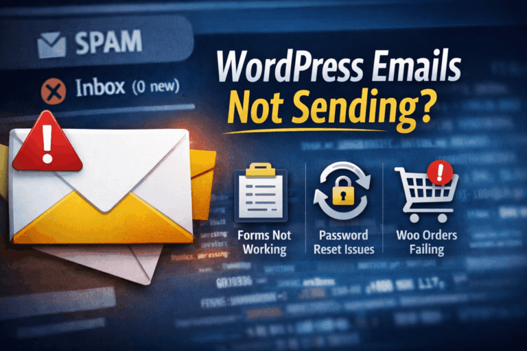 WordPress Emails Suddenly Stop Sending (Forms, Password Reset, Woo Orders)