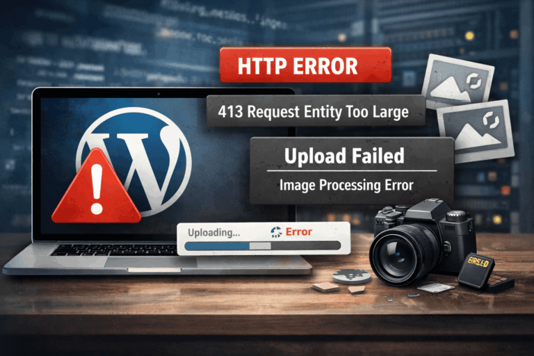 Media Upload Fails: HTTP Error, 413, or Images Won’t Process