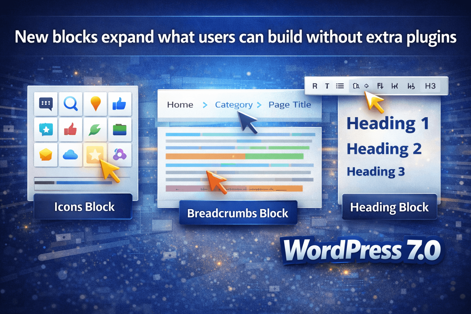 New blocks expand what users can build without extra plugins