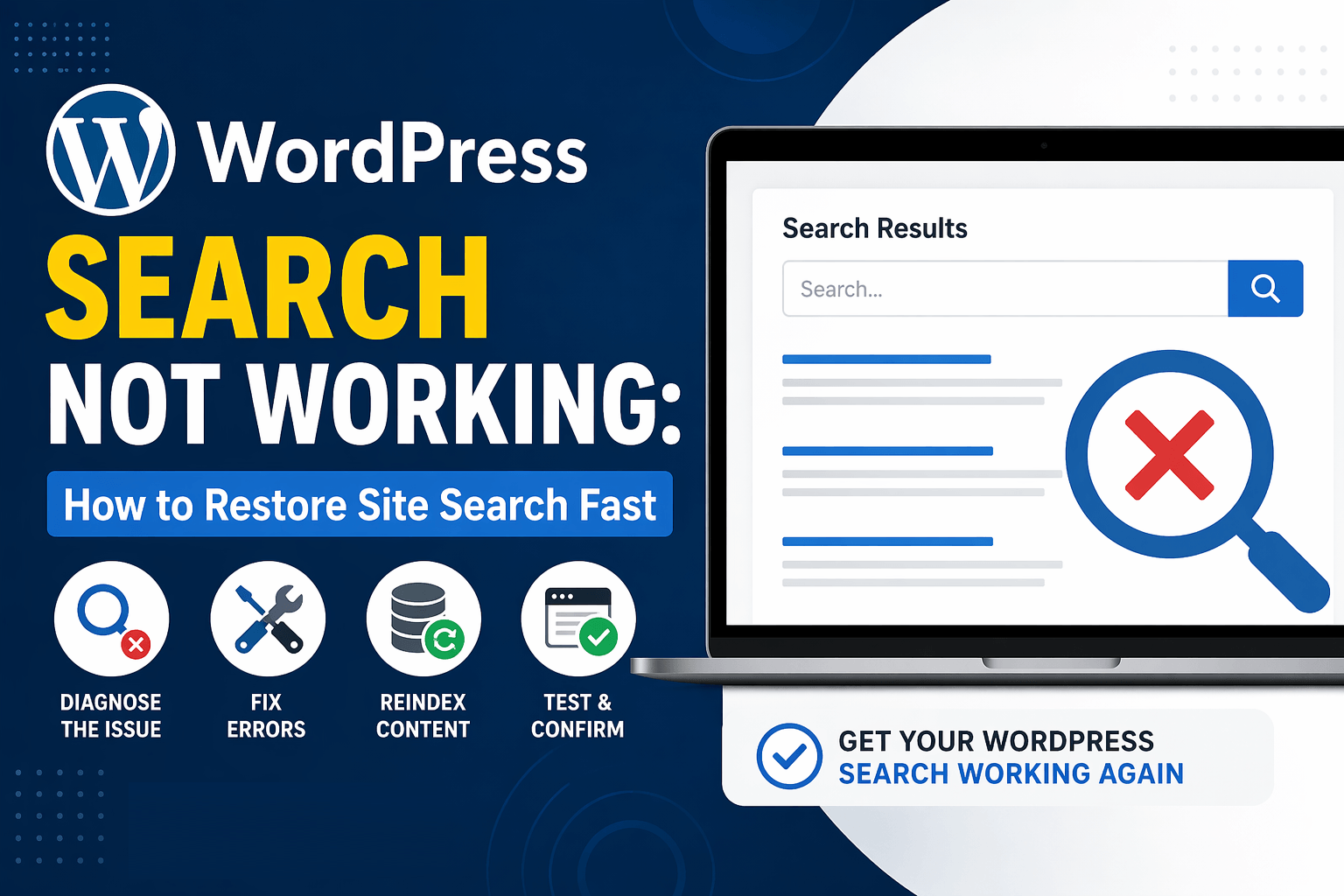 WordPress search not working