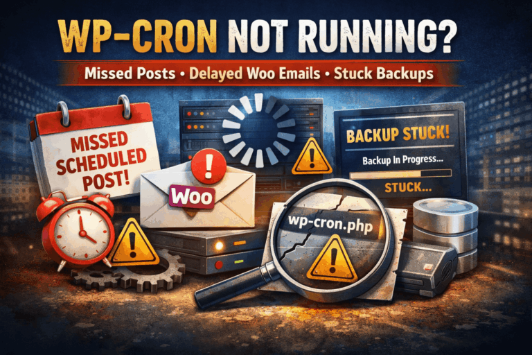 WP-Cron Not Running: Missed Scheduled Posts, Delayed Woo Emails, Stuck Backups