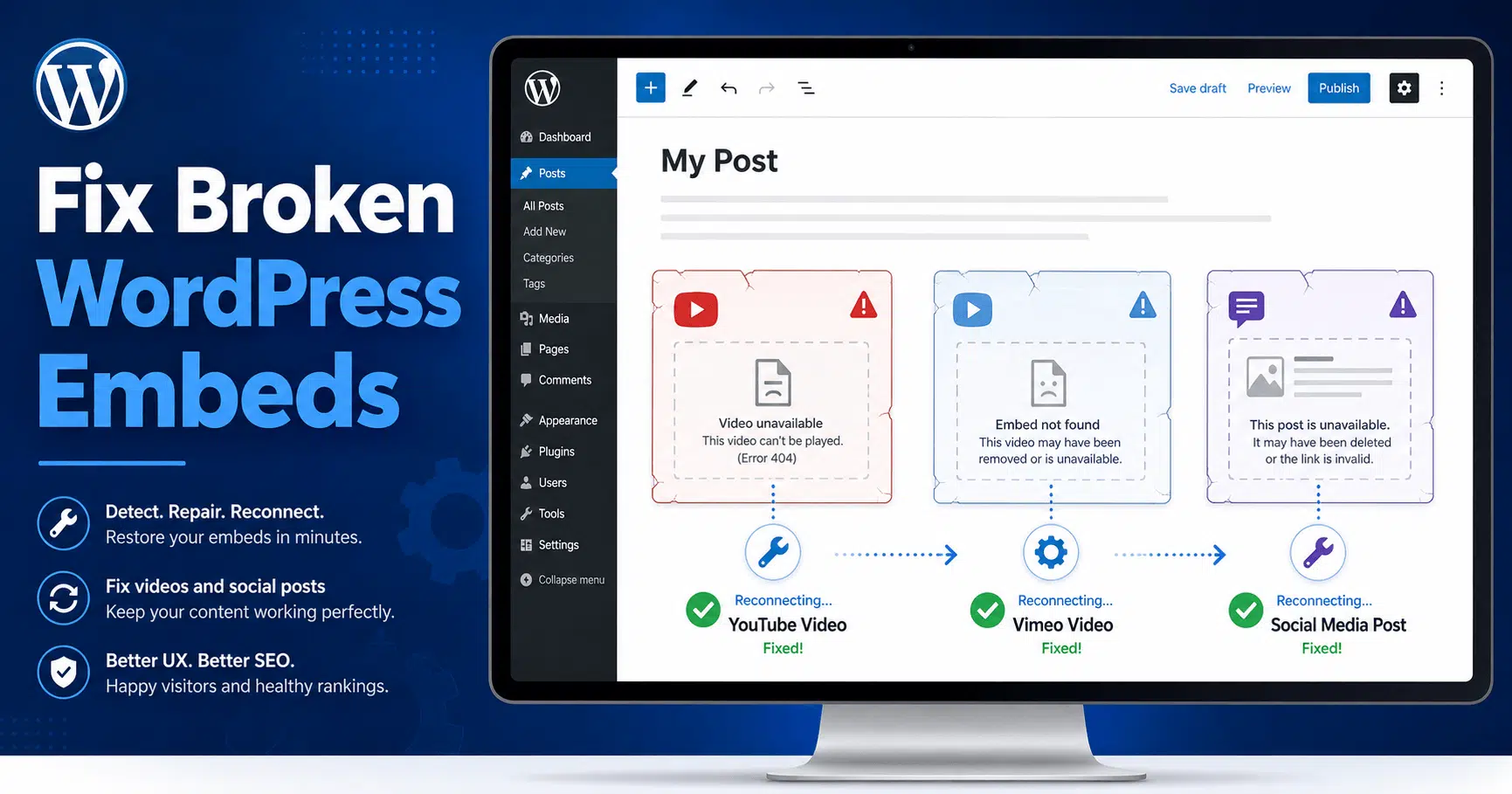How to Fix Broken Embeds in WordPress