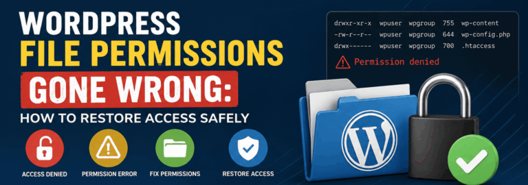 WordPress File Permissions Gone Wrong: How to Restore Access Safely