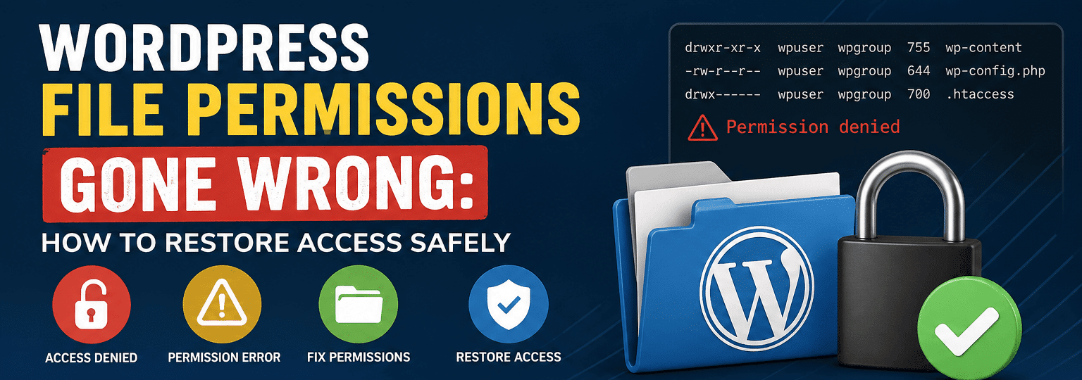 WordPress File Permissions Gone Wrong How to Restore Access Safely