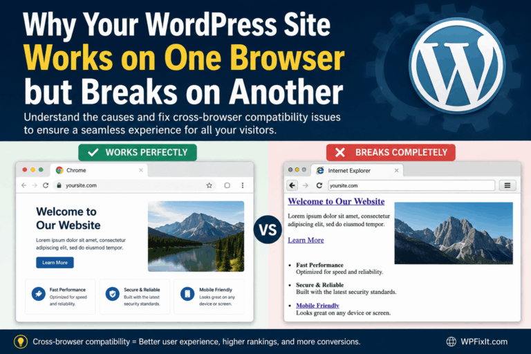 Why Your WordPress Site Works on One Browser but Breaks on Another