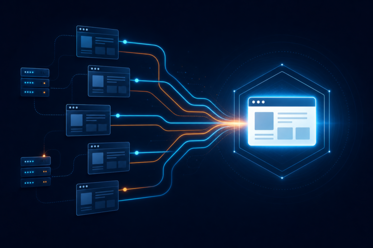 How to Add a Canonical Tag in WordPress: Safe Methods and Checks 1 Abstract website paths converging on one preferred page