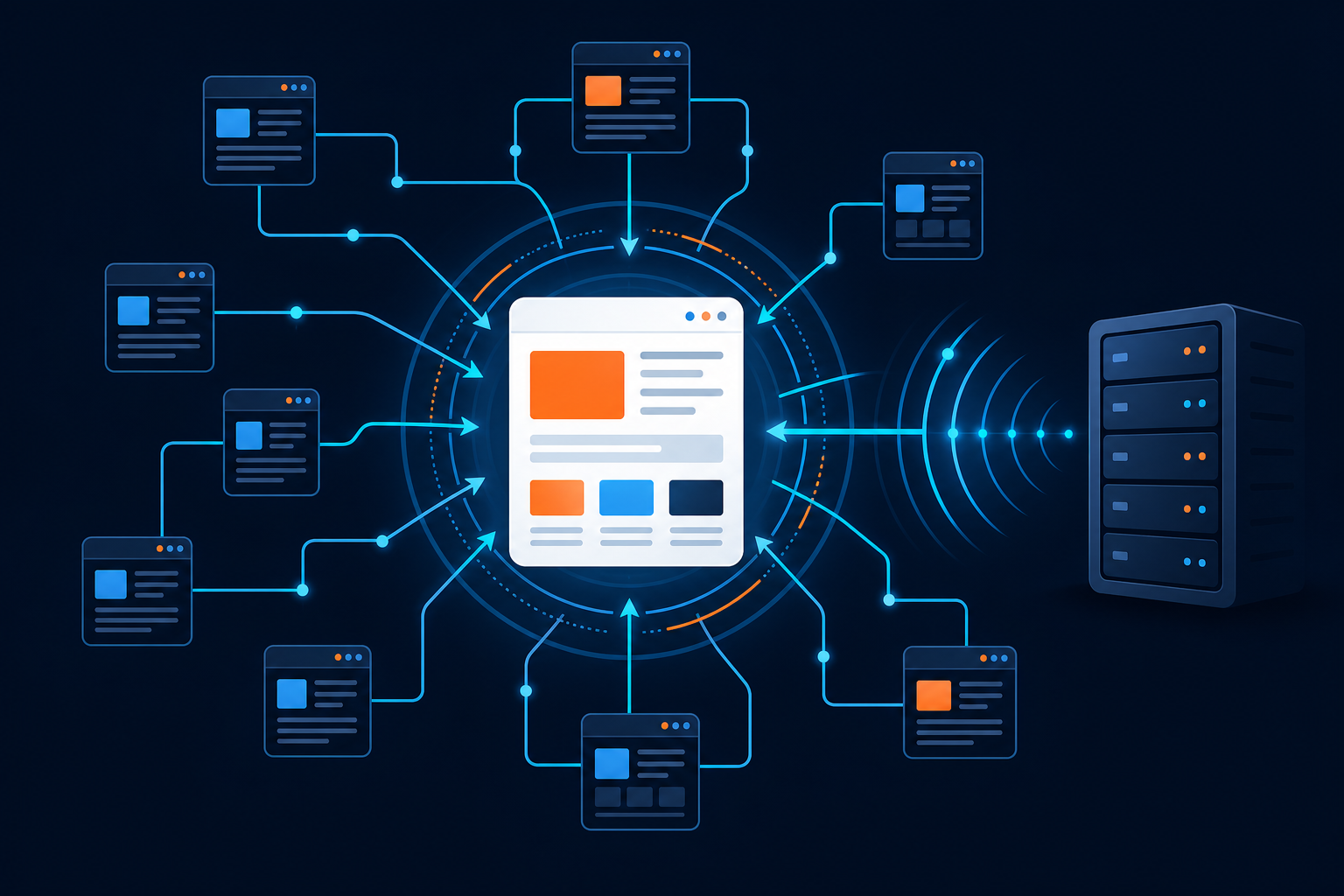Website sitemap and link signals aligned toward one page