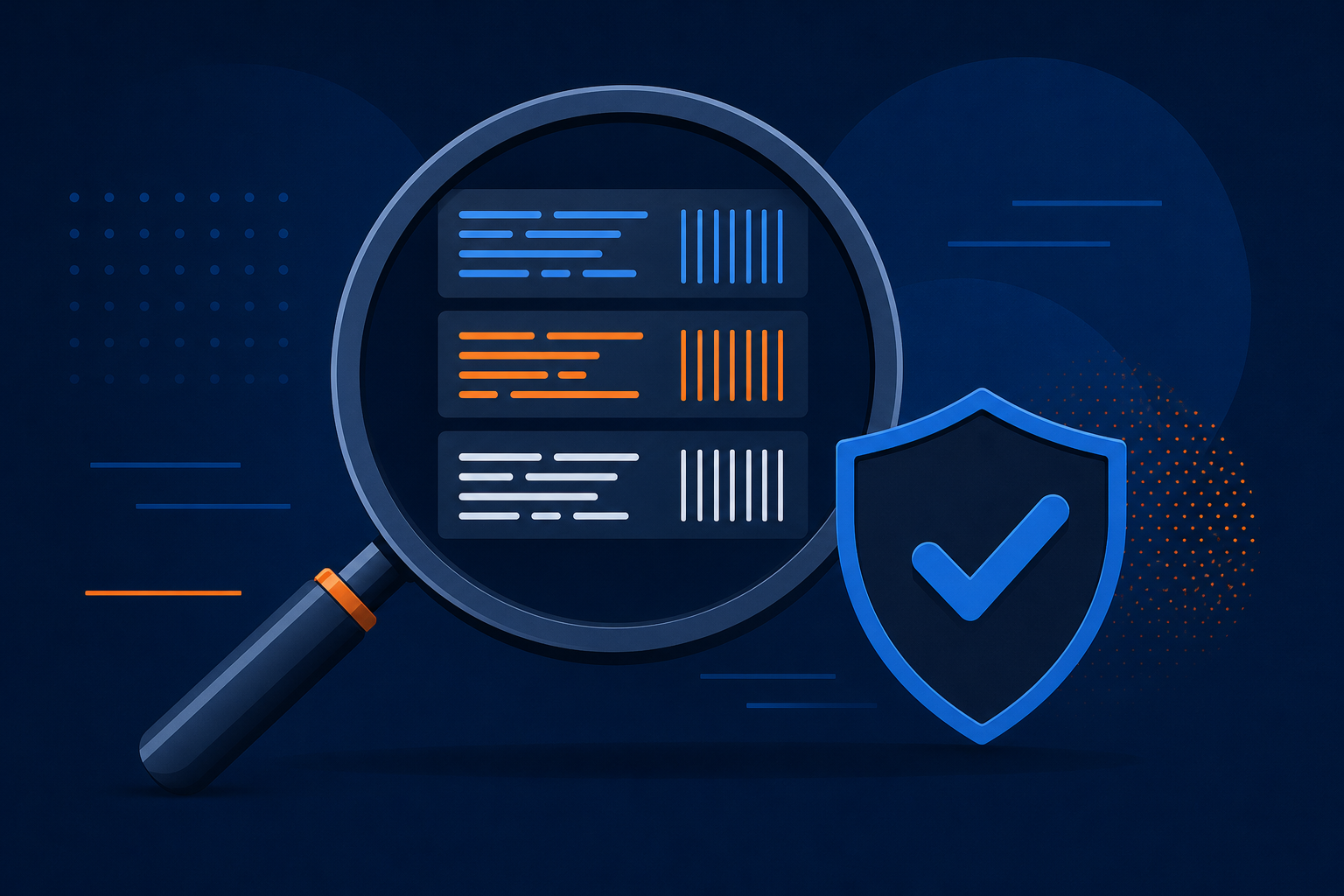 WordPress Dashboard Not Loading: 7 Safe Checks to Find the Cause 2 Magnifying glass and shield representing WordPress dashboard diagnostics